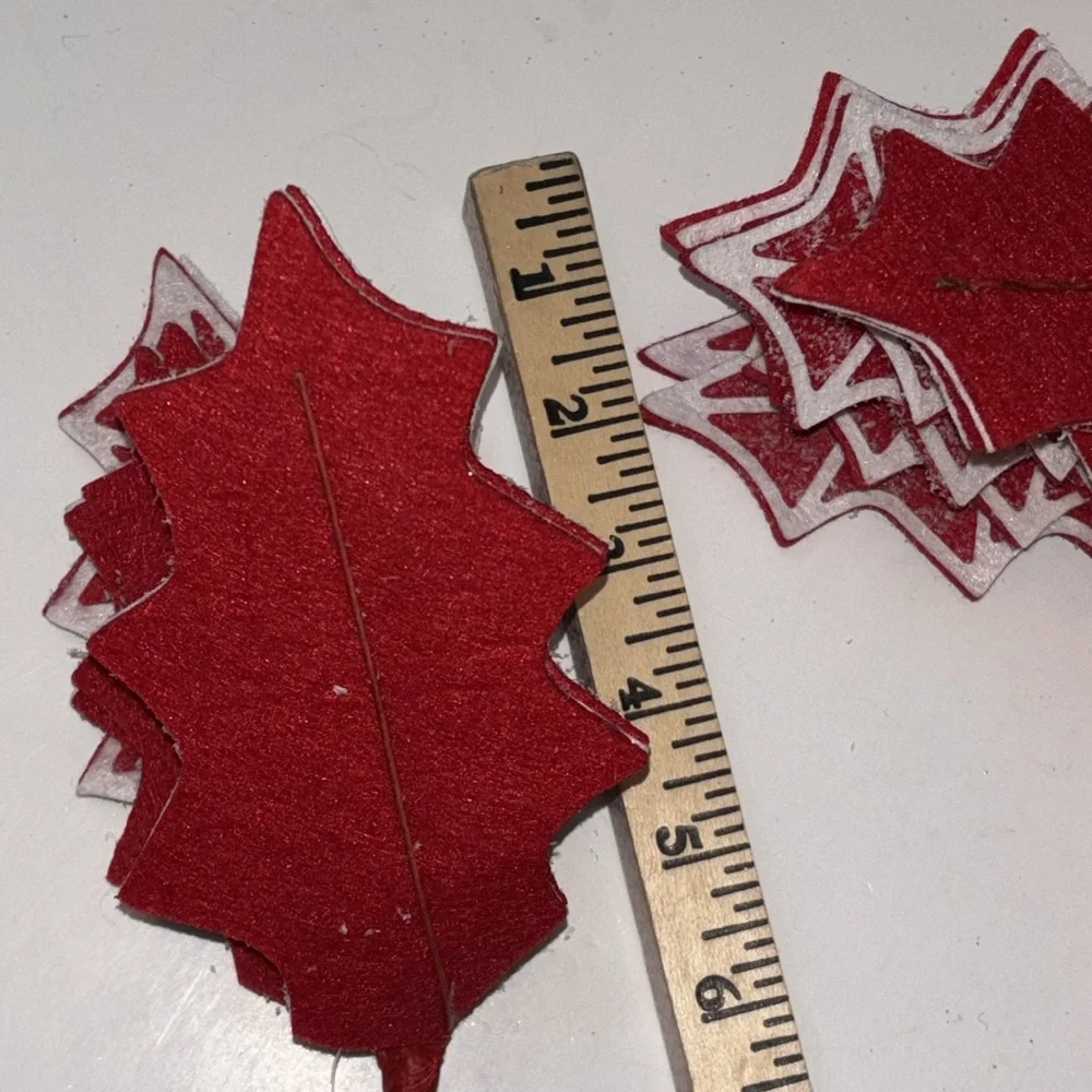 Red and White Christmas Tree Ornaments Candy Cane Sugar Christmas Theme NWOT